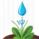 スマート灌漑システムのアイコン