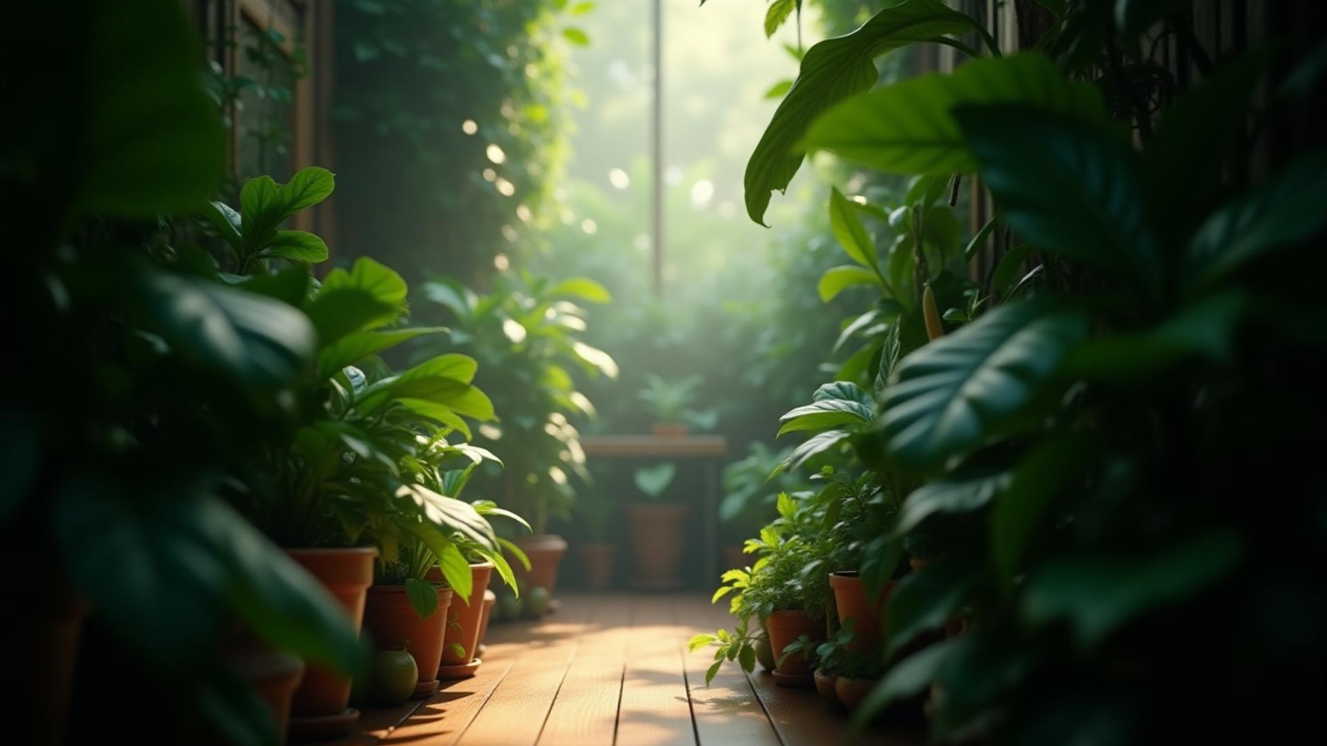 植物に囲まれた癒しの空間